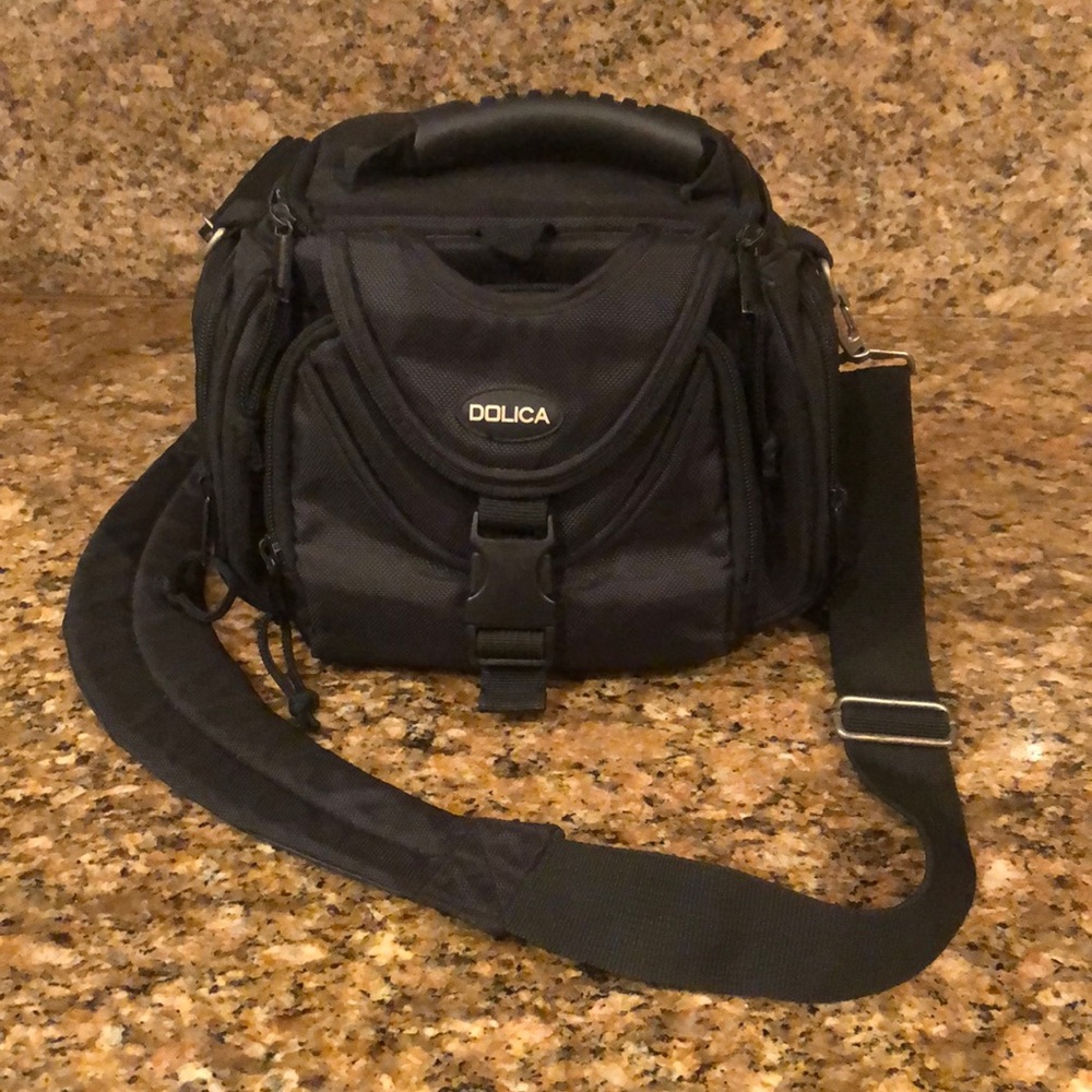 Dolica - EUC! Camera Bag New Black Orange Mirrorless DSLR Case
